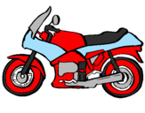 Disegno Motocicletta  pitturato su moto