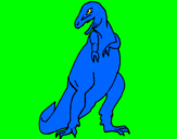 Disegno Tyrannosaurus Rex pitturato su FLAVIO P.