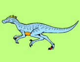 Disegno Velociraptor  pitturato su ALESSANDRO  M.