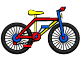 Disegno Bicicletta pitturato su nicholas  