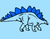 Disegno Stegosaurus  pitturato su daniel