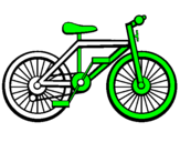 Disegno Bicicletta pitturato su bici