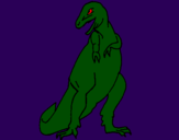 Disegno Tyrannosaurus Rex pitturato su Raffaele