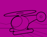 Disegno Piccolo elicottero pitturato su ludo