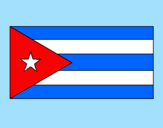 Disegno Cuba pitturato su sara