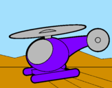 Disegno Piccolo elicottero pitturato su wilito123