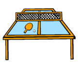 Disegno Ping pong pitturato su rebecca andretta