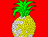 Disegno ananas  pitturato su anahi   monserrat   .g..n