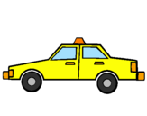 Disegno Taxi pitturato su checco