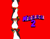 Disegno Madagascar 2 Pinguino pitturato su giada