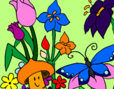 Disegno Fauna e Flora pitturato su WooP