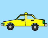 Disegno Taxi pitturato su raffaele