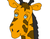 Disegno Muso di giraffa pitturato su veronica