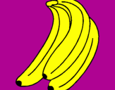 Disegno Banane  pitturato su salvatore amendola