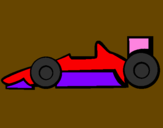 Disegno Formula 1 pitturato su laura