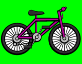 Disegno Bicicletta pitturato su ARIANNA