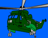 Disegno Elicottero di salvataggio  pitturato su alessandrob