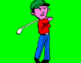 Disegno Golf pitturato su michael