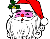 Disegno Faccione Babbo Natale  pitturato su  ZIO    GIACOMO