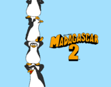 Disegno Madagascar 2 Pinguino pitturato su Pinguini