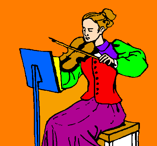 Dama violinista 