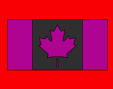 Disegno Canada pitturato su CINDER LA DRAGON