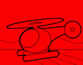 Disegno Piccolo elicottero pitturato su FRANCESCA ROMANA