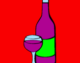 Disegno Vino pitturato su kevin di cossato