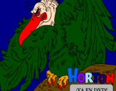 Disegno Horton - Vlad pitturato su carlo marcello demontis
