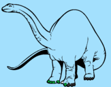 Disegno Branchiosauro II pitturato su  bvghj