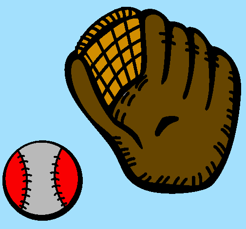 Guanto da baseball e pallina