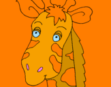 Disegno Muso di giraffa pitturato su Diego