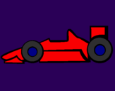 Disegno Formula 1 pitturato su mariello prapapappa