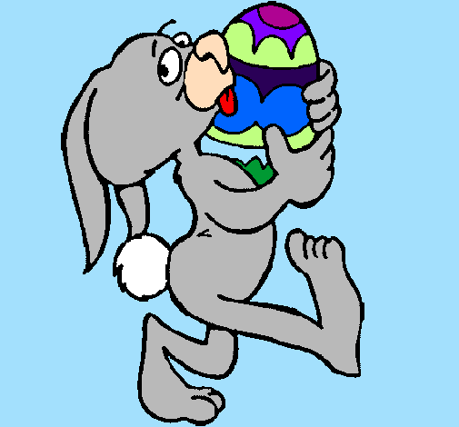 Coniglio e uovo di Pasqua