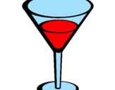 Disegno Cocktail pitturato su mirko