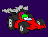 Disegno Auto di Formula 1  pitturato su alex 3000
