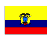 Disegno Ecuador pitturato su ecuador