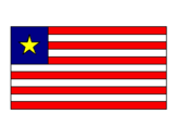 Disegno Liberia pitturato su sara