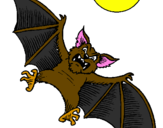 Disegno Pipistrello cane  pitturato su Jose Miguel Lopez Garcia