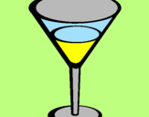 Disegno Cocktail pitturato su lisa