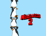 Disegno Madagascar 2 Pinguino pitturato su Simone