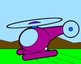 Disegno Piccolo elicottero pitturato su jon@th@n