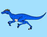 Disegno Velociraptor  pitturato su Massimo C