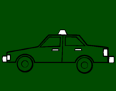Disegno Taxi pitturato su lorenzo