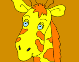 Disegno Muso di giraffa pitturato su erica