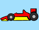 Disegno Formula 1 pitturato su gabriele