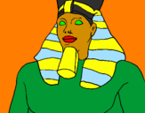 Disegno Ramses II pitturato su Faraon