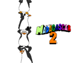 Disegno Madagascar 2 Pinguino pitturato su pinguini madacascar 2