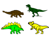 Disegno Dinosauri di terra  pitturato su kevin   di    cossato