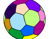 Disegno Pallone da calcio II pitturato su sammy